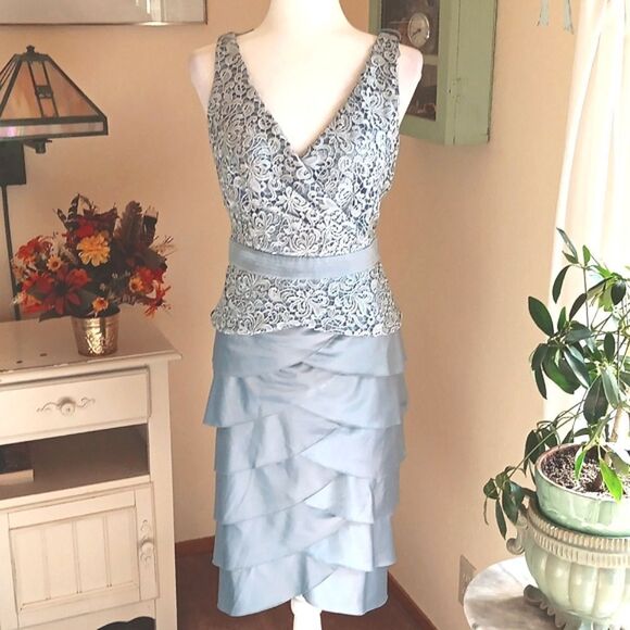 Adrianna Papell Occasions Dressy Dress. Soft Girl, Quiet Elegance, Two-Piece - Picture 2 of 16